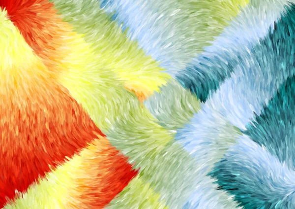 Colorful Fur Texture Background — Stock Photo, Image