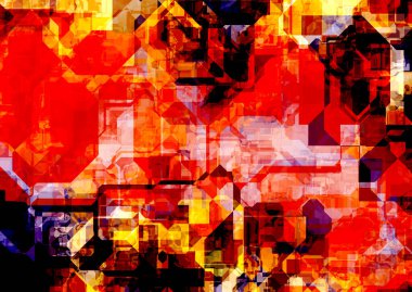 Dalgalı çizgileri olan soyut renkli arkaplan 