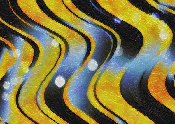 Καμπύλη Κύματα Πολύχρωμο Αφηρημένο Φόντο — Φωτογραφία Αρχείου