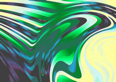 Eğri dalgalar, sıvı sıvı, soyut arkaplan 