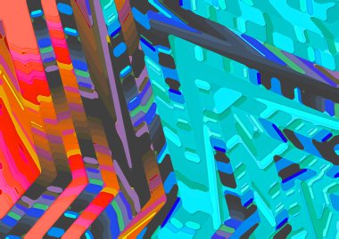 Kopyalama alanı için satırları olan soyut renkli arkaplan