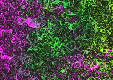 Karmaşık eğri çizgileri ve spiralleri olan soyut arkaplan 