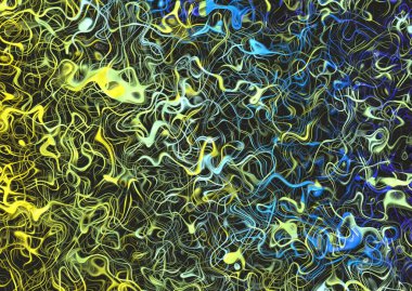 Karmaşık eğri çizgileri ve spiralleri olan soyut arkaplan 