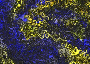 Karmaşık eğri çizgileri ve spiralleri olan soyut arkaplan 