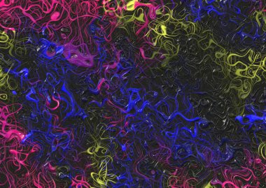 Karmaşık eğri çizgileri ve spiralleri olan soyut arkaplan 