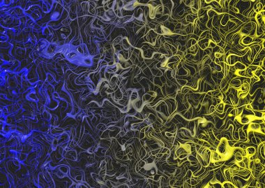 Karmaşık eğri çizgileri ve spiralleri olan soyut arkaplan 