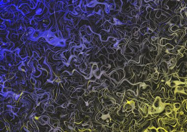 Karmaşık eğri çizgileri ve spiralleri olan soyut arkaplan 