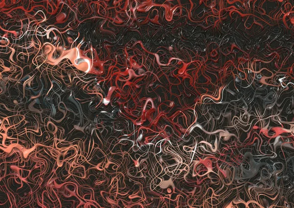 Абстрактный Фон Грязными Кривыми Линиями Спиралями — стоковое фото