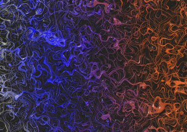 Karmaşık eğri çizgileri ve spiralleri olan soyut arkaplan 