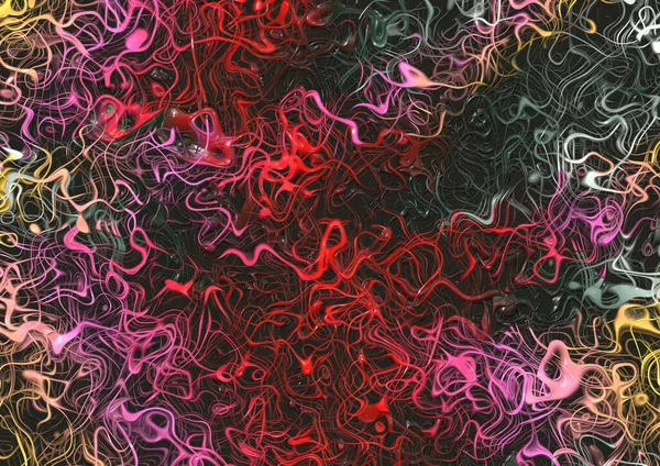 Абстрактный Красочный Фон Текущими Волнами — стоковое фото