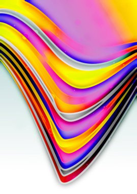 Dinamik eğri dalgaları, soyut arkaplan 