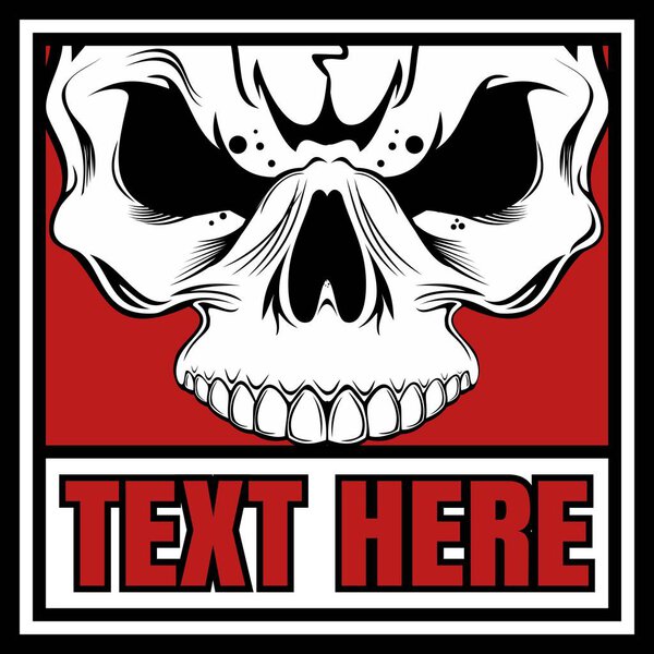 Череп ретро, винтаж, детальный ручной рисунок
