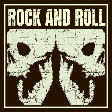 kafatası. vektör el çizimi, gömlek tasarımları, bisikletçinin, disk jokey, beyefendi, berber ve diğerleri. izole ve düzenlemek kolay. Vektör Illustration-vektör