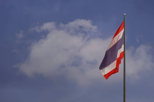 Thai flag on the sky — Stock Photo, Image