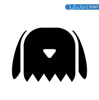 Köpek simgesi - vektör çizimi.