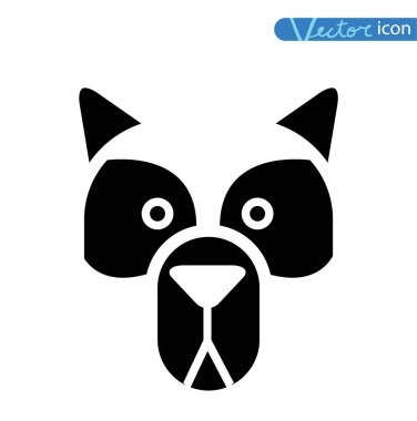 Köpek simgesi - vektör çizimi.
