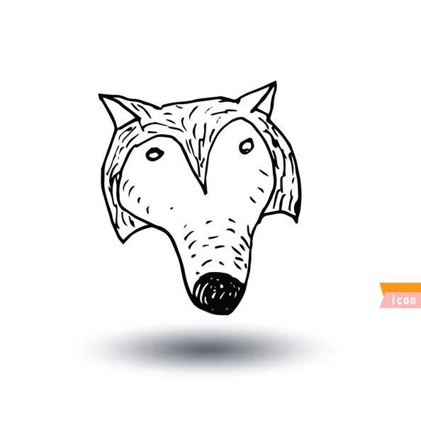 Ícone do cão - ilustração vetorial . — Vetor de Stock