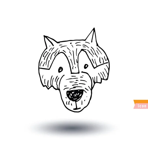 Hundesymbol - Vektorillustration. — Stockvektor