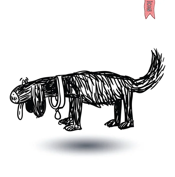 Εικονίδιο σκύλου-απεικόνιση διανύσματος. — Διανυσματικό Αρχείο
