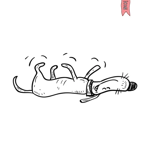 Hond pictogram-vector illustratie. — Stockvector