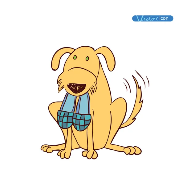 Kutya ikon-vektor illusztráció. — Stock Vector