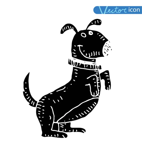 Εικονίδιο σκύλου-απεικόνιση διανύσματος. — Διανυσματικό Αρχείο
