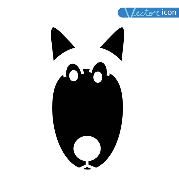 Ícone do cão - ilustração vetorial . — Vetor de Stock