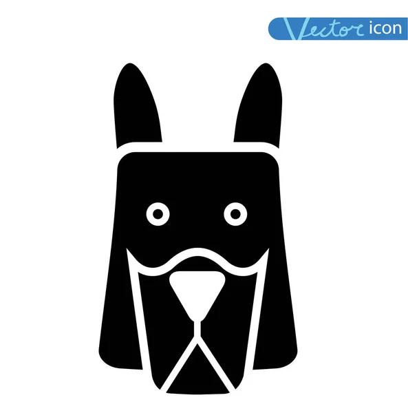 Hond pictogram-vector illustratie. — Stockvector