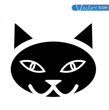 kedi simgesi, vektör illüstrasyonu