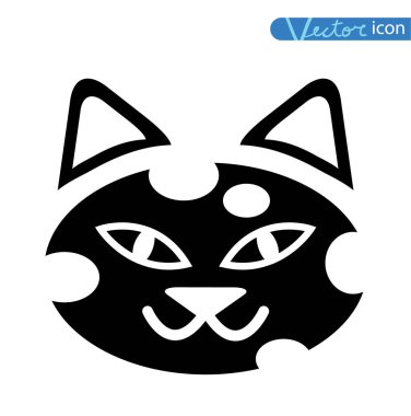 kedi simgesi, vektör illüstrasyonu