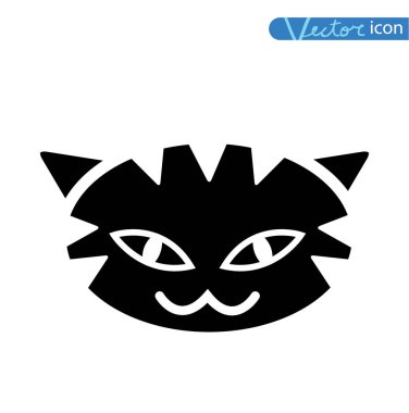 kedi simgesi, vektör illüstrasyonu