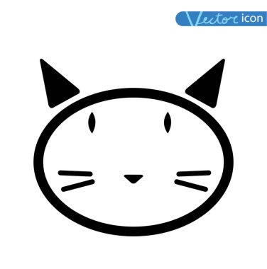 kedi simgesi, vektör illüstrasyonu