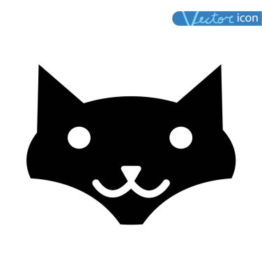 kedi simgesi, vektör illüstrasyonu