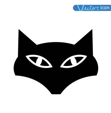 kedi simgesi, vektör illüstrasyonu