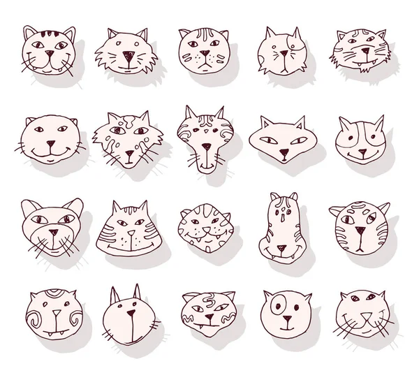 Icono de gato, ilustración vectorial — Vector de stock