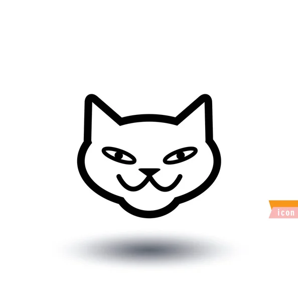 Cat icon, vector illustration — Stock Vector