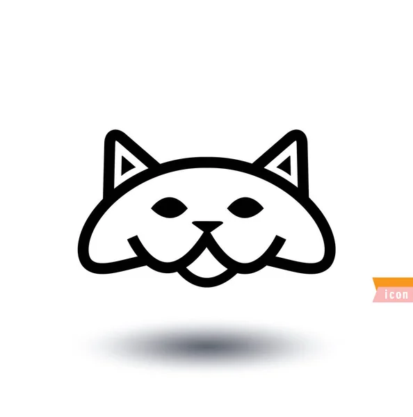 Kat icoon, vector illustratie — Stockvector
