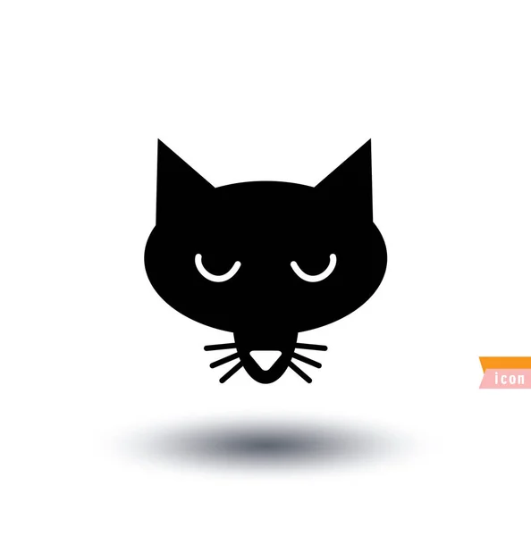 Kat icoon, vector illustratie — Stockvector