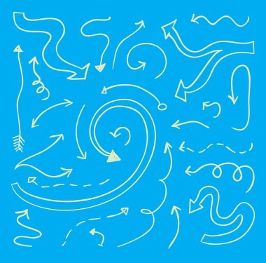 Ok kümesi, vektör illüstrasyonu