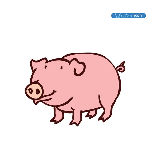 Állati rajzfilm illusztráció, vektor — Stock Vector