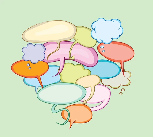 Speech bubbles, vector illustration. — Stock Vector