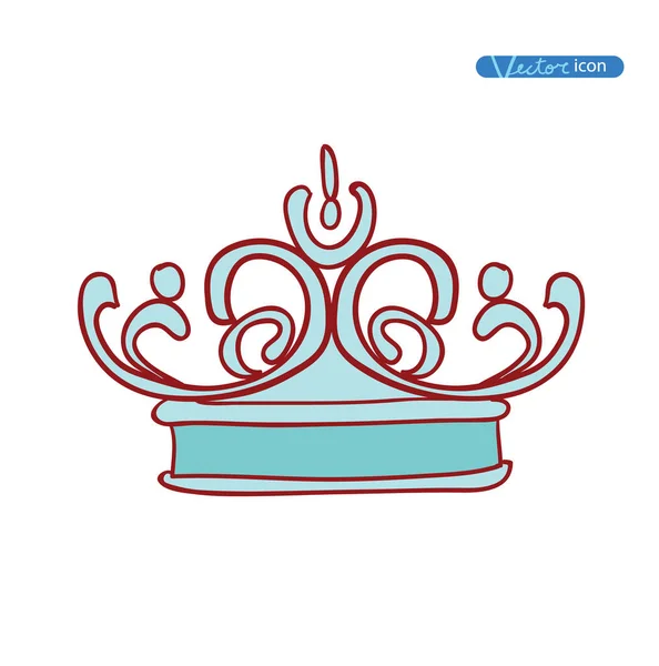 Corona, vector.escudo de armas — Vector de stock
