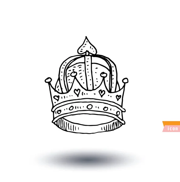 Corona, vector.escudo de armas — Vector de stock