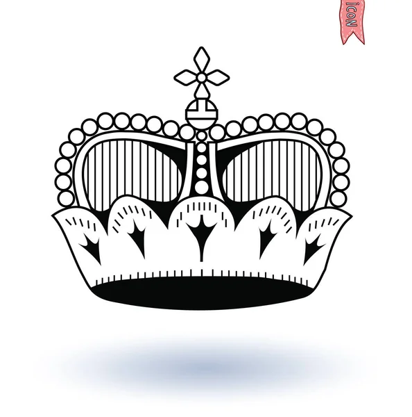 Crown, vector.coat of arms — Stock Vector