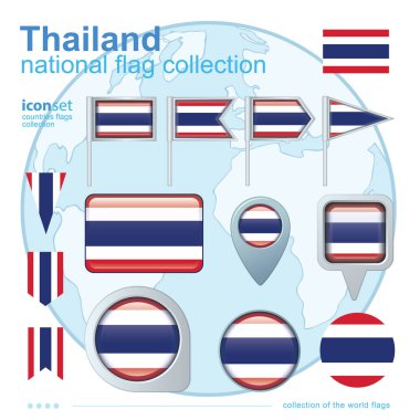 dünya Bayraklar simgesi, vektör illüstrasyon