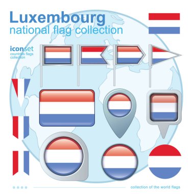 dünya Bayraklar simgesi, vektör illüstrasyon