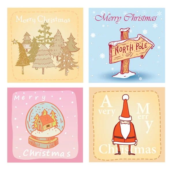 Doodle Christmas element. ilustracja wektorowa. — Wektor stockowy