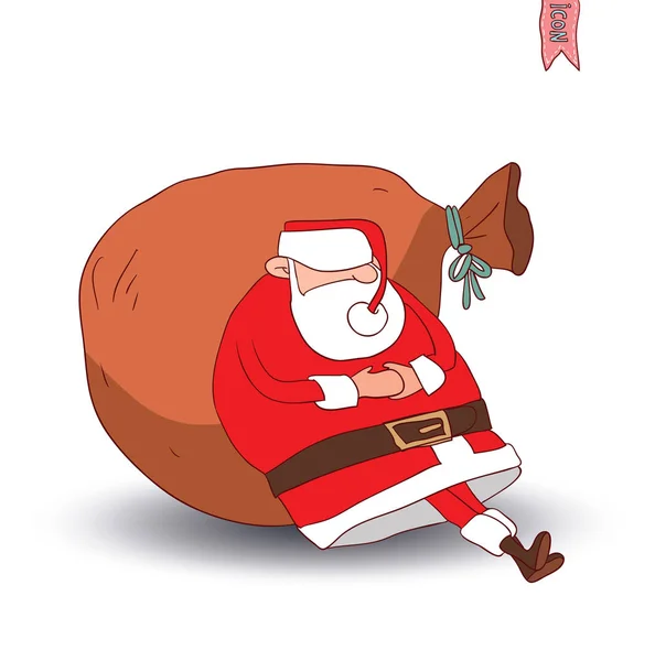 Święty Mikołaj. ilustracja wektora. — Wektor stockowy