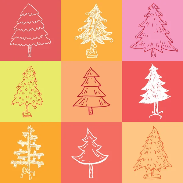 Weihnachtsbaum. Vektorillustration. — Stockvektor