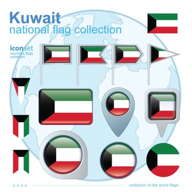 dünya Bayraklar simgesi, vektör illüstrasyon